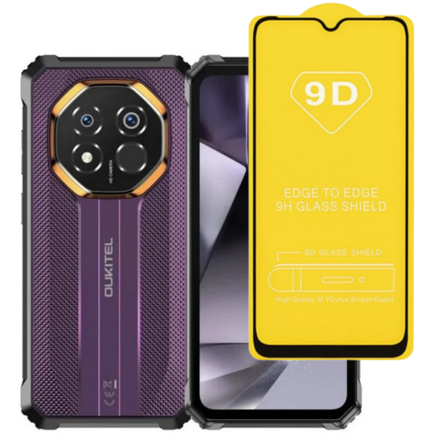Защитное стекло TDG 9D для Oukitel G7 полная проклейка черный - Фото 1 Защитное стекло TDG 9D для Oukitel G7 полная проклейка черный - изображение 1