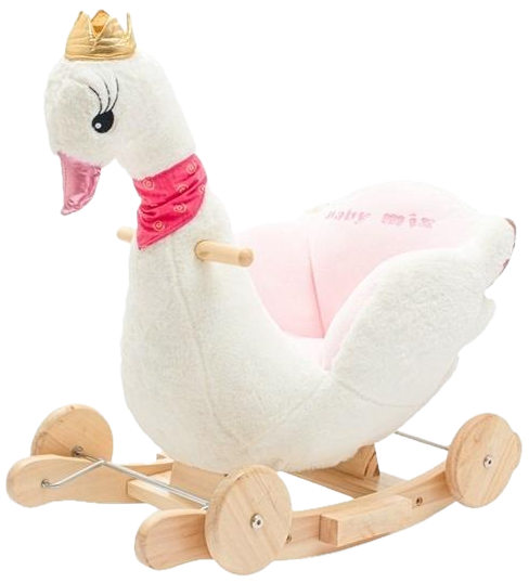 Łabędź na biegunach Baby Mix z kółkami i melodią 56423 (8596164159453) - Zdjęcie 1 Łabędź na biegunach Baby Mix z kółkami i melodią 56423 (8596164159453) - obraz 1