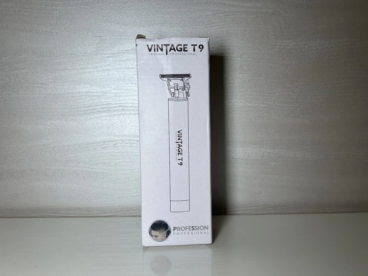 Профессиональный триммер для стрижки волос и бороды Vintage T9, аккумуляторная машинка с металлическим корпусом - Б/У - изображение 4