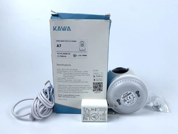 IP-камера KAWA A7 2K для дому | 360° Wi-Fi камера відеоспостереження 2.4G | Дитячий монітор, камера для тварин, нічне - Б/В - зображення 7