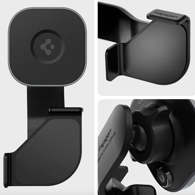 Автомобильный держатель с беспроводной зарядкой Spigen OneTap Pro Wireless Car Charger для Tesla Model 3 / Y / S / X - Б/У - Фото 2 Автомобильный держатель с беспроводной зарядкой Spigen OneTap Pro Wireless Car Charger для Tesla Model 3 / Y / S / X - Б/У - изображение 2