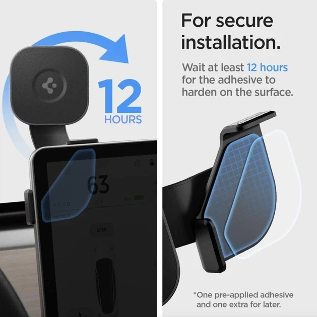 Автомобильный держатель с беспроводной зарядкой Spigen OneTap Pro Wireless Car Charger для Tesla Model 3 / Y / S / X - Б/У - Фото 3 Автомобильный держатель с беспроводной зарядкой Spigen OneTap Pro Wireless Car Charger для Tesla Model 3 / Y / S / X - Б/У - изображение 3