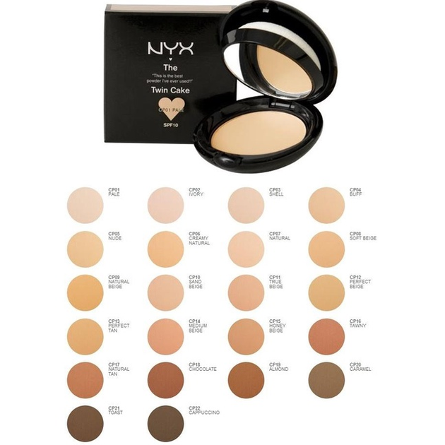 Матирующая пудра для лица NYX Cosmetics Twin Cake Powder CP13 Perfect Tan 11 г - изображение 5