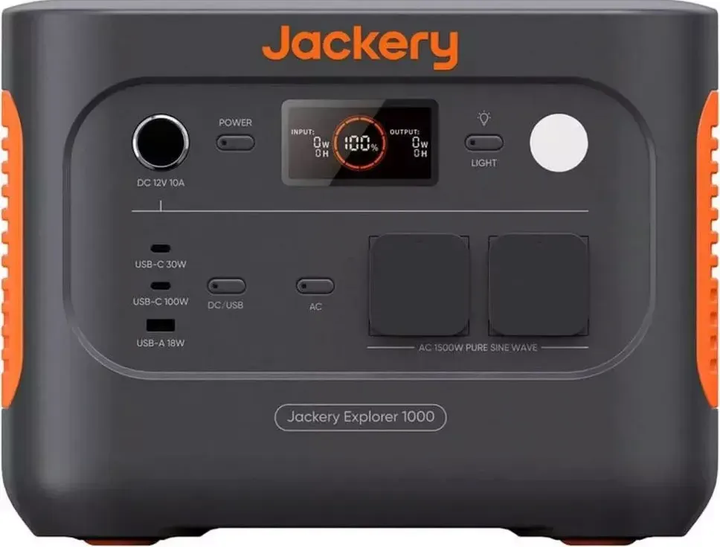 Зарядна станція Jackery Explorer 1000 v2 (1500 Вт, 1070 Вт·год, LiFePO4) - Фото 3 Зарядна станція Jackery Explorer 1000 v2 (1500 Вт, 1070 Вт·год, LiFePO4) - изображение 3