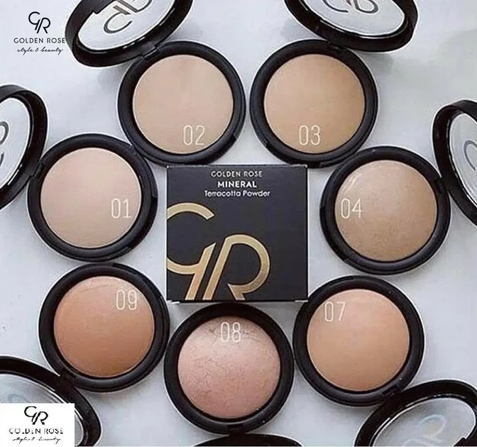 Мінеральна пудра для обличчя Golden Rose Mineral Terracotta Powder, 12 г, No 08 - зображення 2