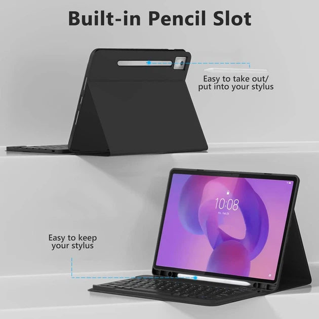 Чехол-клавіатура Tech-Protect SC Pen + Keyboard для Lenovo Idea Tab Pro 12.7 Black (5906302333400) - изображение 5