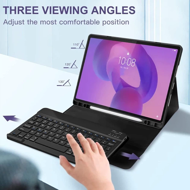 Чехол-клавіатура Tech-Protect SC Pen + Keyboard для Lenovo Idea Tab Pro 12.7 Black (5906302333400) - изображение 7