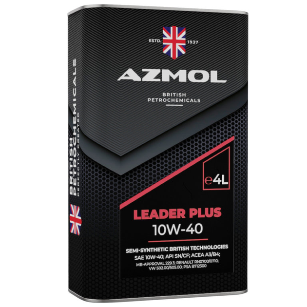 Моторна олива AZMOL Leader Plus 10W-40 SN/CF 4л - зображення 3