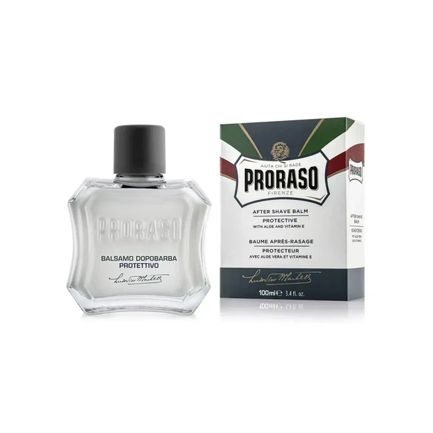Бальзам после бритья Proraso After Shave Balm Protective Aloe 100 мл с алоэ вера и витамином E, защитное увлажняющее средство - изображение 6
