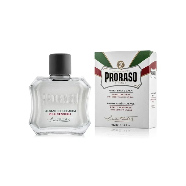 Бальзам после бритья Proraso After Shave Balm Sensitive Green Tea 100 мл с зеленым чаем и овсом, успокаивающее средство для кожи - изображение 6