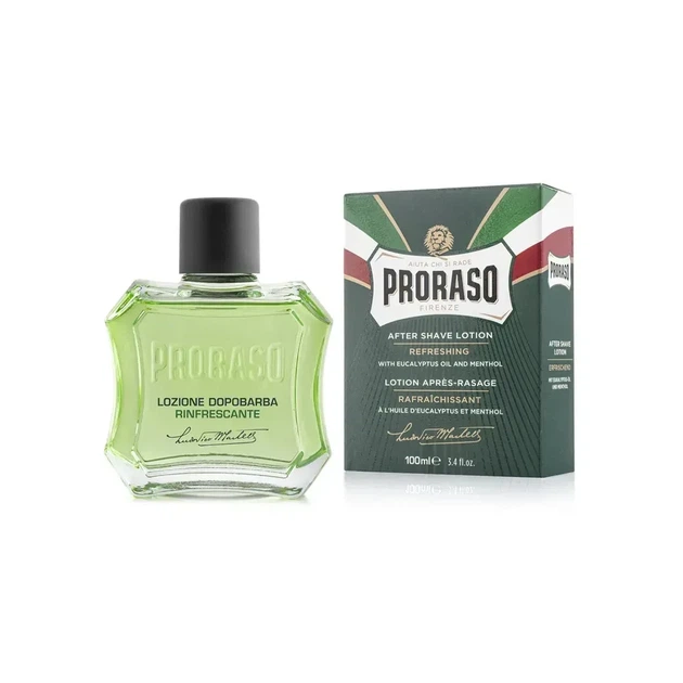 Лосьйон після гоління Proraso After Shave Lotion Refresh Eucalyptus 100 мл з евкаліптом, ментолом і гамамелісом, освіжаючий засіб - зображення 6