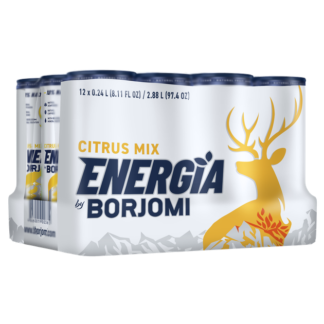 Упаковка напитка безалкогольного Borjomi Energia Сильногазированный Сокосодержащий со вкусом Цитрусовых 0.24 л х 12 шт (4860019003685) - изображение 6