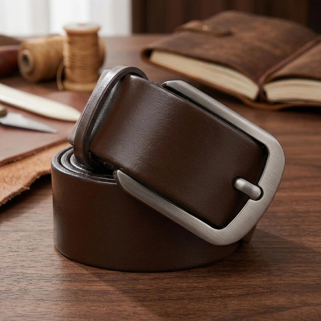Ремень мужской из натуральной кожи Vintage leather-20726 123 см Коричневый - Фото 13 Ремень мужской из натуральной кожи Vintage leather-20726 123 см Коричневый - изображение 13