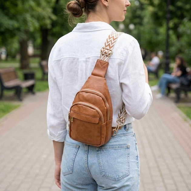 Невелика вертикальна жіноча сумка через плече з гладкої екошкіри Vintage Рудий (bg227fash67) - Фото 2 Невелика вертикальна жіноча сумка через плече з гладкої екошкіри Vintage Рудий (bg227fash67) - зображення 2