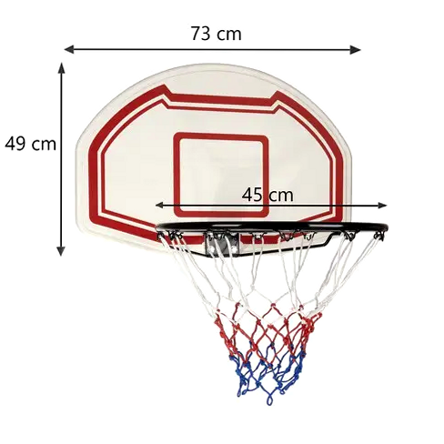 Баскетбольный щит с кольцом 73x49 см для игры на двери PE металл Trizand HE0566 - Фото 2 Баскетбольный щит с кольцом 73x49 см для игры на двери PE металл Trizand HE0566 - изображение 2