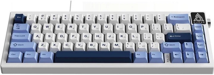 Клавіатура Ajazz AK650 Sea Salt Switch White (AK650-SS-BWB) - Фото 9 Клавіатура Ajazz AK650 Sea Salt Switch White (AK650-SS-BWB) - зображення 9