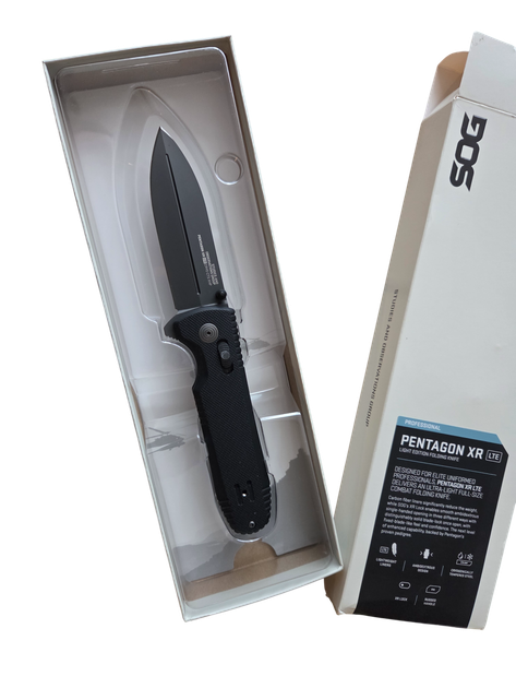 Ніж SOG Pentagon XR LTE Black (CTS-XHP) - зображення 9