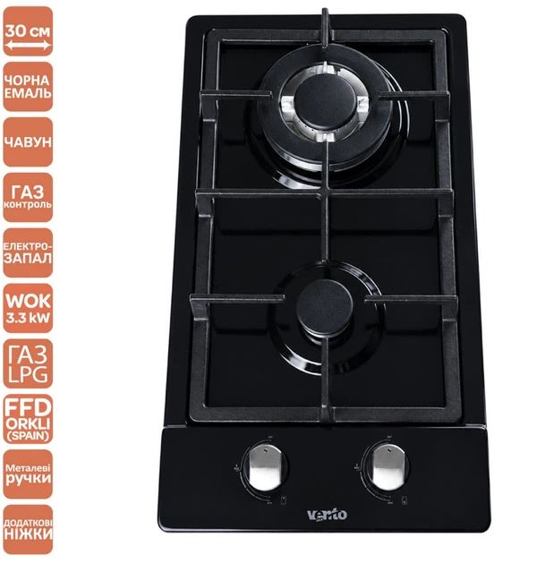 Варочная поверхность газовая Domino Ventolux HG320 CEST (BK) 7 - изображение 2