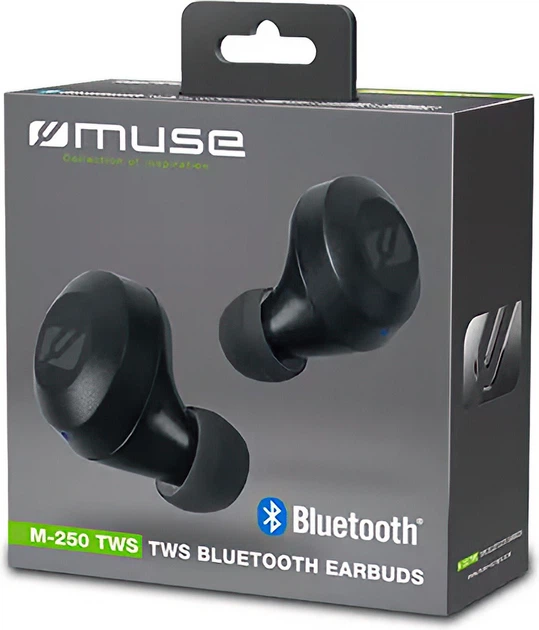 Słuchawki Muse M-250 True Wireless Earphones Black (M-250TWS) - obraz 3