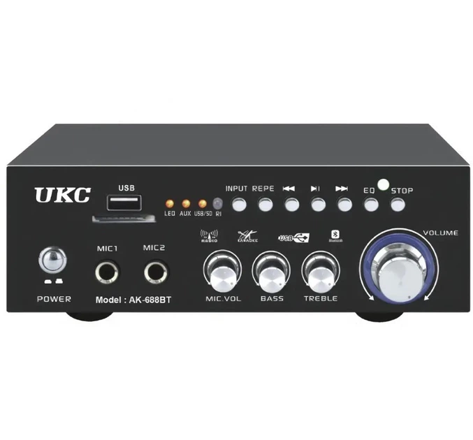 Усилитель звука UKC AK-688BT 9489 - Фото 1 Усилитель звука UKC AK-688BT 9489 - изображение 1
