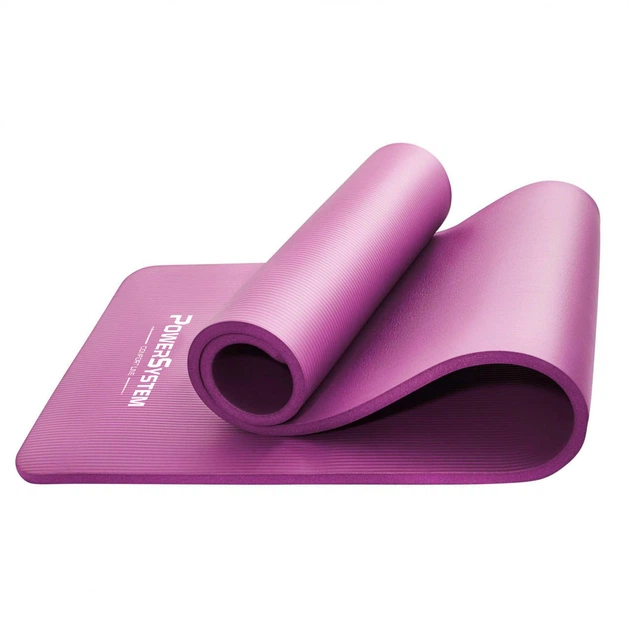 Килимок для йоги та фітнесу Power System PS-4017 NBR Fitness Yoga Mat Plus Pink (180х61х1) - Фото 4 Килимок для йоги та фітнесу Power System PS-4017 NBR Fitness Yoga Mat Plus Pink (180х61х1) - зображення 4