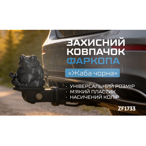 Защитный колпачок фаркопа «Жаба чёрная» - изображение 2