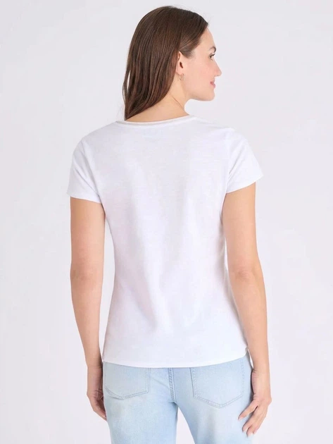 Футболка бавовняна жіноча U.S. Polo Assn 216607-1H00A (White) L Біла (786662230787) - зображення 2