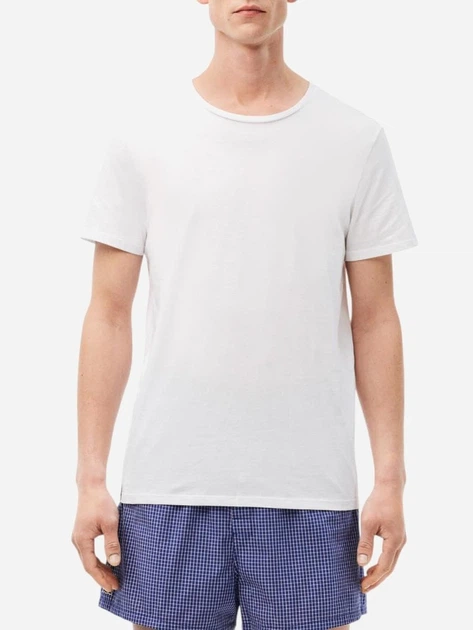 Набір натільних футболок чоловічих Lacoste 203070395 2XL 3 шт Білий/Сірий/Чорний (1159864839) - зображення 2