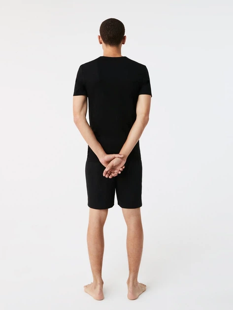 Набор нательных футболок мужских Lacoste 152996268 S 3 шт Черный (1159864837) - Фото 3 Набор нательных футболок мужских Lacoste 152996268 S 3 шт Черный (1159864837) - изображение 3