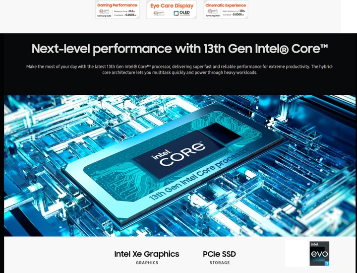 Ноутбук Samsung Galaxy Book3 360 NP750QFG Intel Core i7-1360P 16/512GB SSD графіт (непомітний нюанс скла дисплея) - Уценка - изображение 7