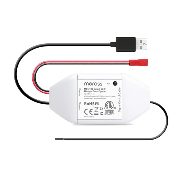 Умный переключатель гаражных ворот Meross MSG100HK HomeKit (MSG100HK-EU) - Фото 2 Умный переключатель гаражных ворот Meross MSG100HK HomeKit (MSG100HK-EU) - изображение 2