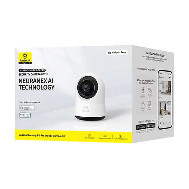 Камера видеонаблюдения Baseus P1 Pro 3K White (S0TV022132) - Фото 8 Камера видеонаблюдения Baseus P1 Pro 3K White (S0TV022132) - изображение 8