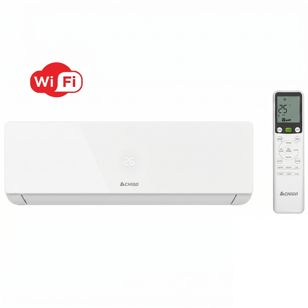 Кондиционер Chigo Gloria CS-25V3G-G3A02A 25м2 (-20°C) R32 инверторный, белый + Пульт ДК (Wi-Fi) - изображение 7