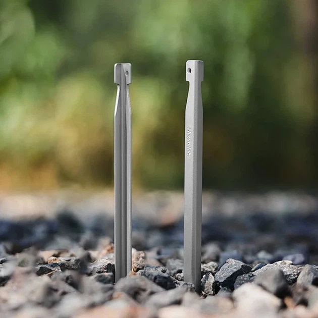 Кілочки для намету Naturehike CNK2300ZP016 20см 8шт Silver - зображення 10