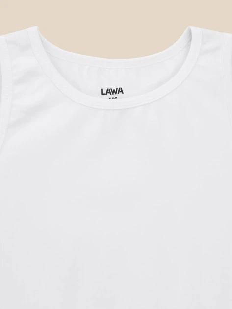 Майка однотонна для хлопчика LAWA BBC02359 146 см Білий shop (2000999636233) - Фото 2 Майка однотонна для хлопчика LAWA BBC02359 146 см Білий shop (2000999636233) - изображение 2