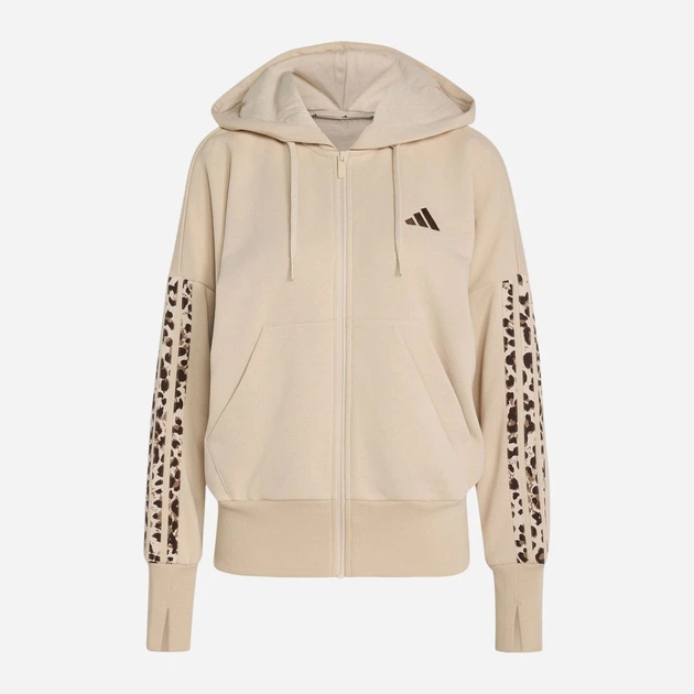 Толстовка на блискавці з капюшоном жіноча Adidas W Aop 3S Ft Fz KH1547 XS Crystal Linen (4069993191771) - Фото 6 Толстовка на блискавці з капюшоном жіноча Adidas W Aop 3S Ft Fz KH1547 XS Crystal Linen (4069993191771) - зображення 6