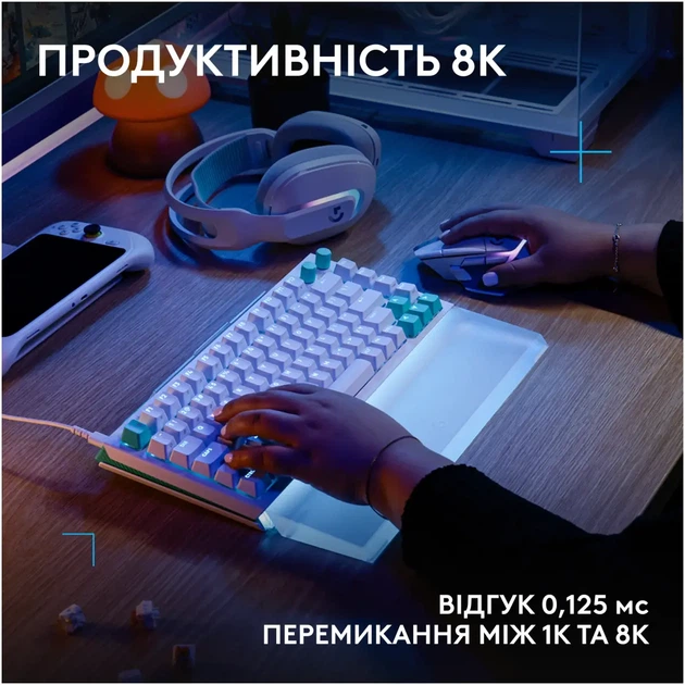 Клавіатура Logitech G512 X 75 Mechanical Tactile White (920-013955) - изображение 11