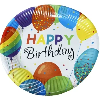 Паперова тарілка Happy Birthday Party Хата 1502-5771 6 шт Різнокольоровий shop (4823118903188) - Фото 1 Паперова тарілка Happy Birthday Party Хата 1502-5771 6 шт Різнокольоровий shop (4823118903188) - изображение 1