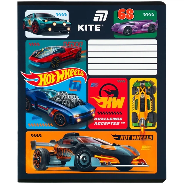Тетрадь школьная Kite Hot Wheels HW26-234, 12 листов, линия - изображение 6