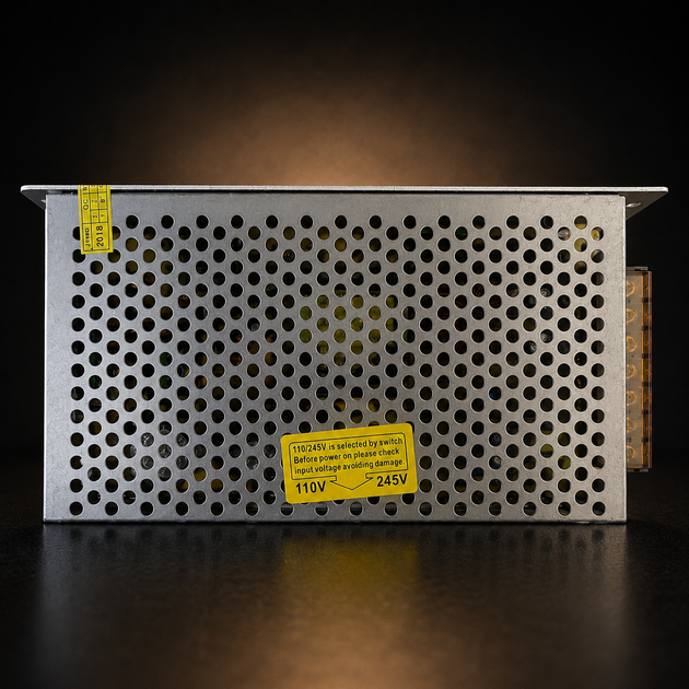 Блок питания HY-150-12 в металлическом корпусе для LED лент и систем видеонаблюдения - Б/У - изображение 2