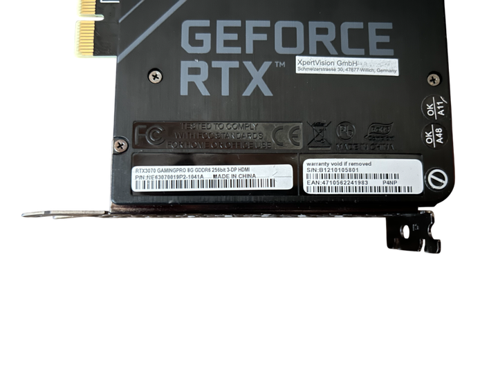 Видеокарта RTX 3070 8GB Palit GamingPro GDDR6 NE63070019P2-1041A Б/У - изображение 7