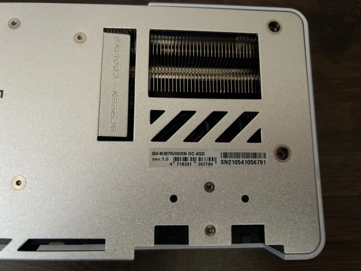 Видеокарта RTX 3070 8GB Gigabyte Vision OC (GV-N3070VISION OC-8GD) Б/У - Фото 14 Видеокарта RTX 3070 8GB Gigabyte Vision OC (GV-N3070VISION OC-8GD) Б/У - изображение 14