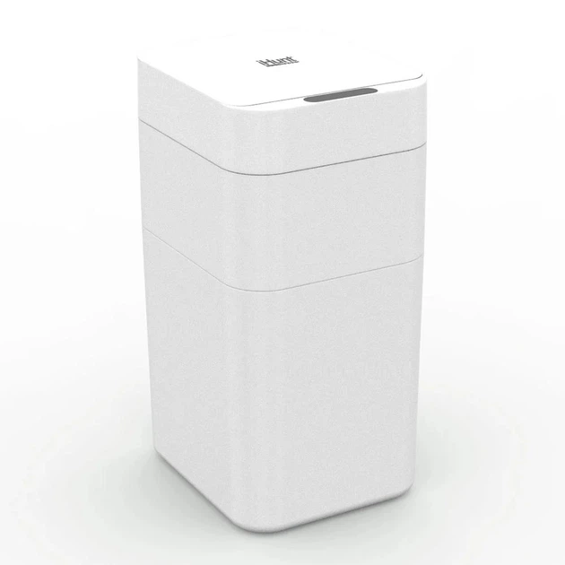 Розумне сенсорне відро, кошик для сміття iHunt BRO Easy Trash Can V2, 30 л, безконтактне відкривання 0,3 с, автозапаювання пакета, акумулятор 2000 мА·год, біле - зображення 2
