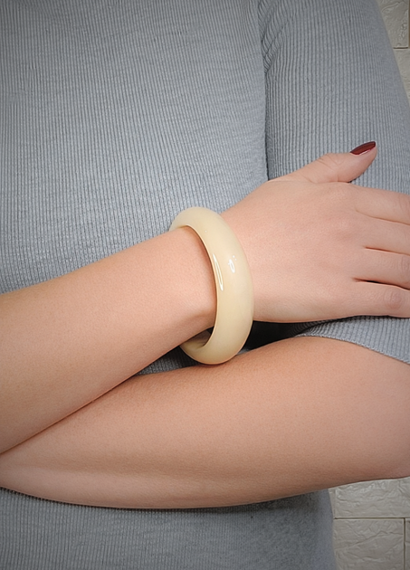 Браслет бенгл бежевий Gelsomini bijoux 9-080 - бежевий - One size - Фото 4 Браслет бенгл бежевий Gelsomini bijoux 9-080 - бежевий - One size - изображение 4