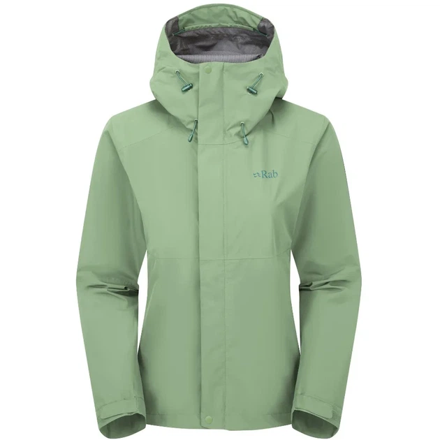 Куртка Rab Downpour Jacket Wmn fig green L (100088219) - Фото 2 Куртка Rab Downpour Jacket Wmn fig green L (100088219) - изображение 2