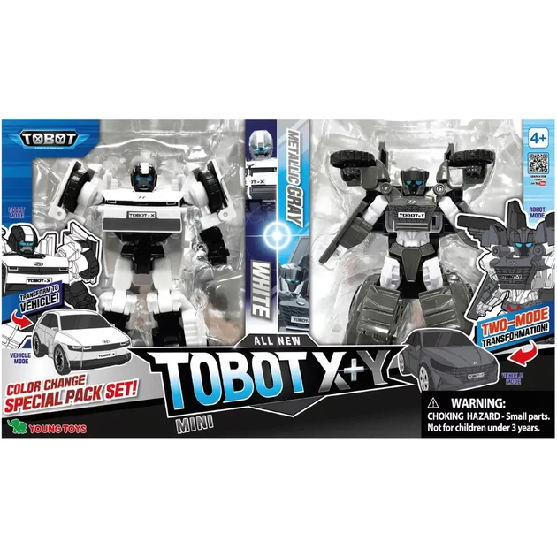 Набор трансформеров Tobot Мини S5 X белый и Y серый (301166) - изображение 8
