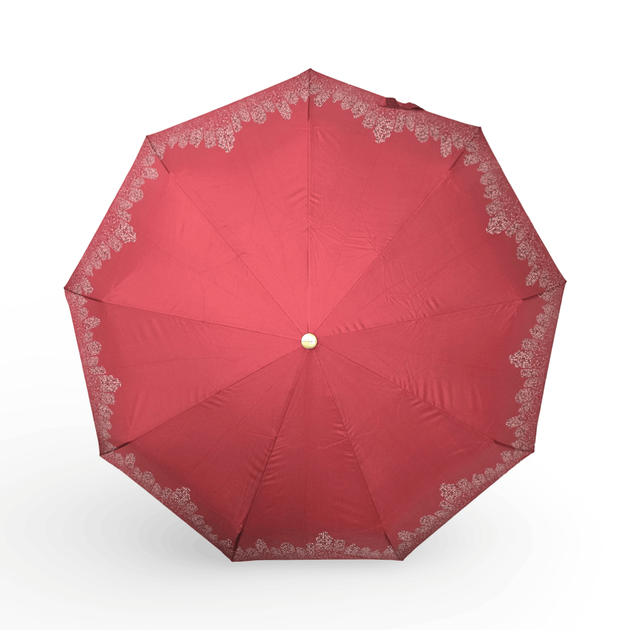 Жіноча парасоля-автомат Rain Flowers 9 спиць карбон подарункова упаковка R01070F - зображення 5