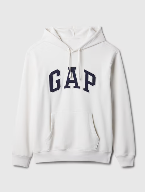 Худі кофта толстовка чоловіча GAP hoodie white 681925001 розмір M - Фото 2 Худі кофта толстовка чоловіча GAP hoodie white 681925001 розмір M - зображення 2