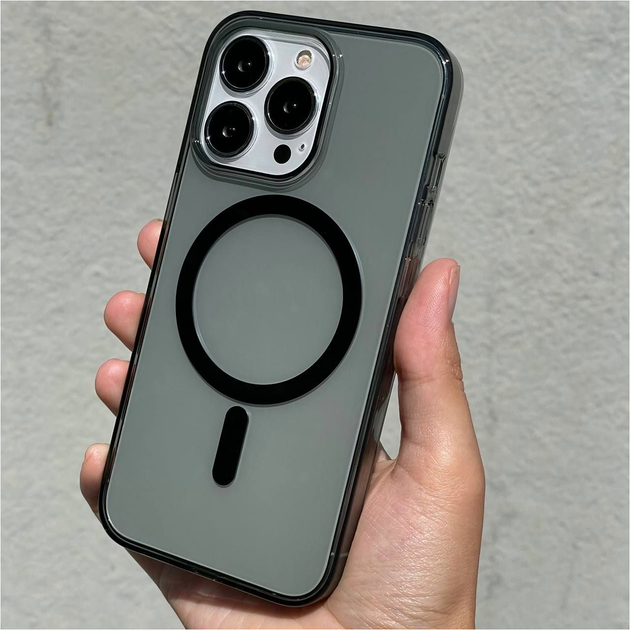 Чехол противоударный для Xiaomi Redmi Note 13 Pro 5G черный с MagSafe защита от падений и царапин - изображение 2