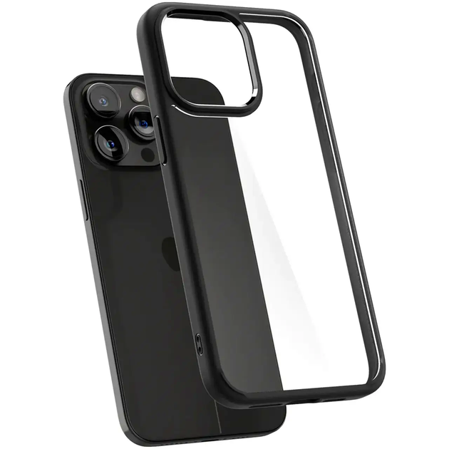 Чехол противоударный для iPhone 15 Pro TPU серый защита от падений и царапин - изображение 2